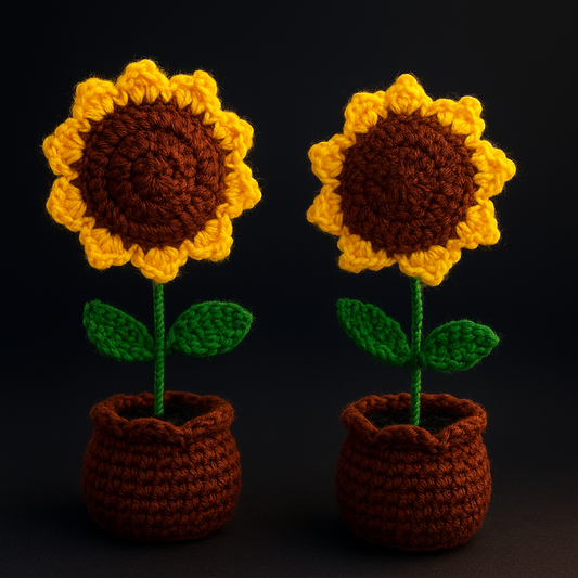 Bring Sunshine Indoors – Handcrafted Charm with a Touch of Yarn