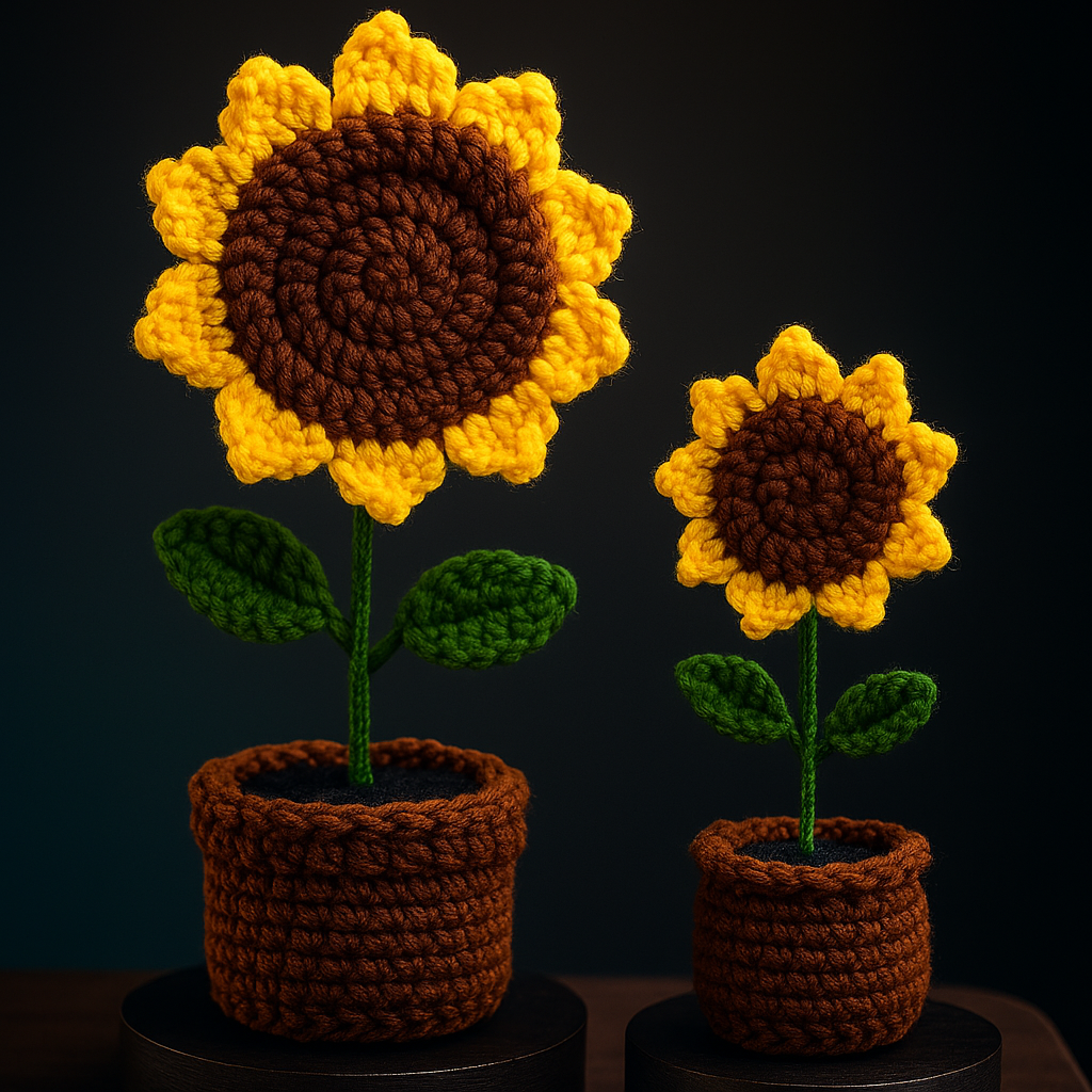Bring Sunshine Indoors – Handcrafted Charm with a Touch of Yarn