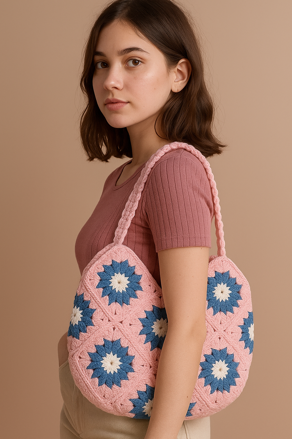 Handmade Crochet Shoulder Bags – Stylish, Soft & Sustainable
