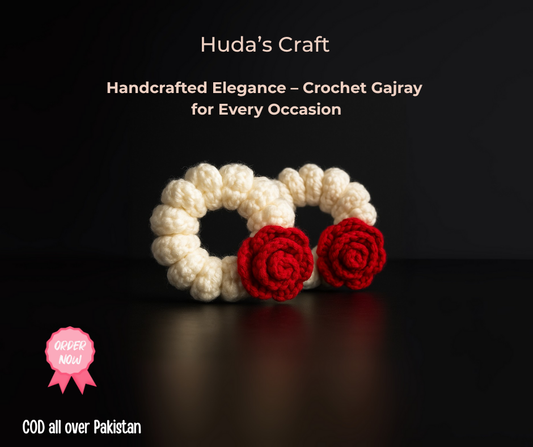 Handcrafted Elegance – Crochet Gajray for Every Occasion 🌸