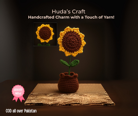 Bring Sunshine Indoors – Handcrafted Charm with a Touch of Yarn